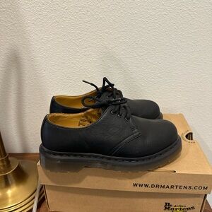 Dr. Martens Black Leather Mules